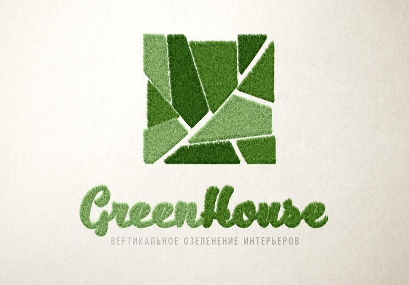 Логотип компании, занимающейся вертикальным озеленением интерьеров